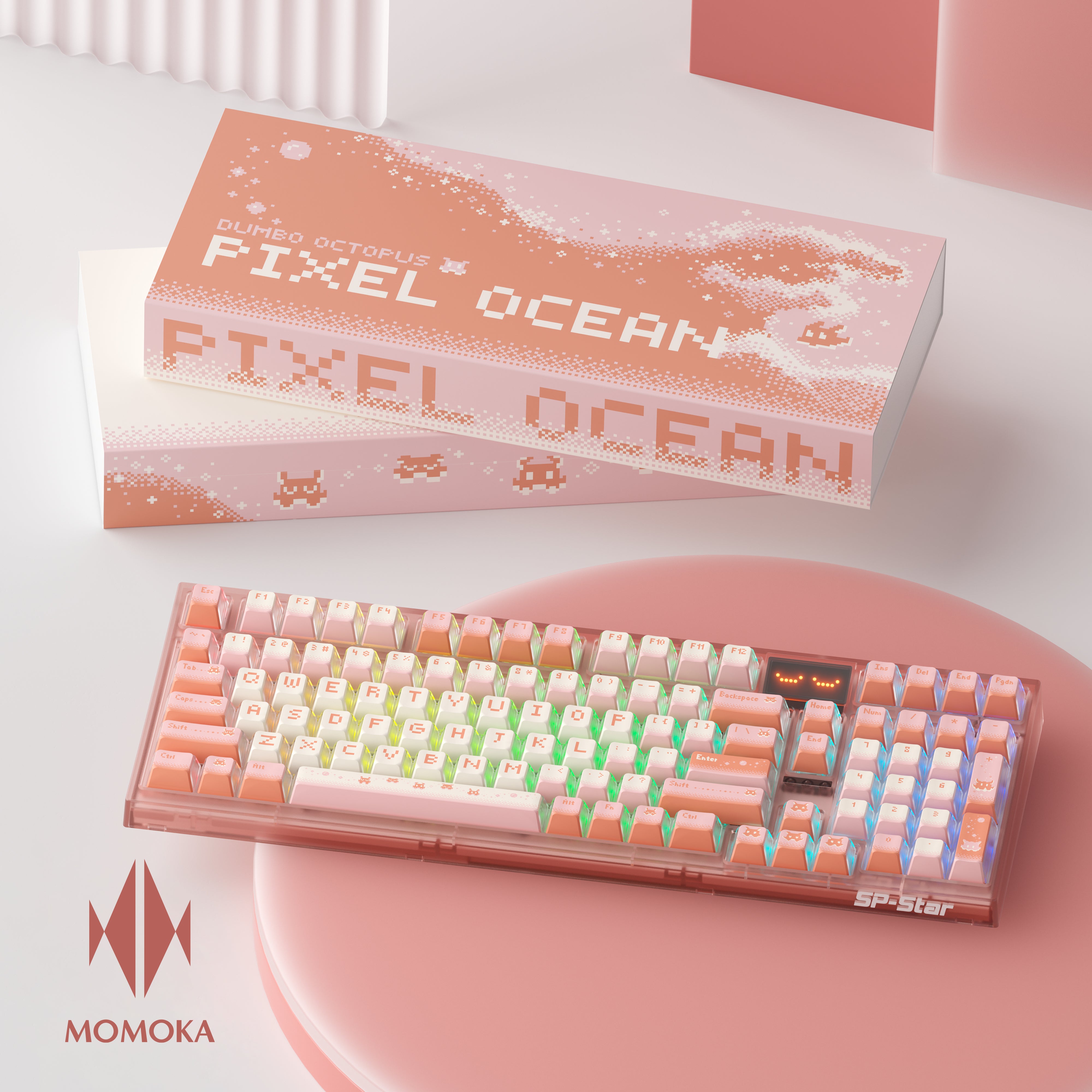 MOMOKA Pixel Ocean Dumbo Octopus Keycaps